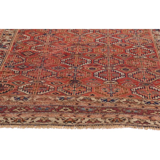 Late 19th Century Caucasian Kazak Rug, 04'03 X 05'00 For Sale - Image 4 of 10