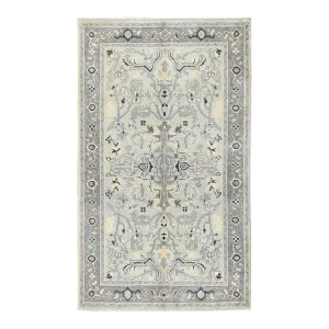2010s Beige, Afghan Peshawar With All Over Heriz Design Natural Dyes, Organic Wool, Hand Knotted, Oriental Rug