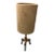 1950s Leather and Brass Table Lamp Designer: Jacques Adnet For Sale