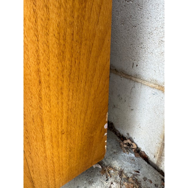 1970s Lane Mid Century Burl Wood Tall Dresser / Gentleman's Chest For Sale - Image 10 of 12