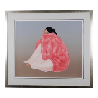 1984 r.c. Gorman "Janice State I" Artist Hand Signed and Numbered Limited Edition Serigraph 101/150 Framed, Matted & Ready to Display For Sale