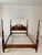 Cherry Pediment Low Poster Ethan Allen Style Queen Bed Excellent Condition Late 20th Century For Sale - Image 4 of 9