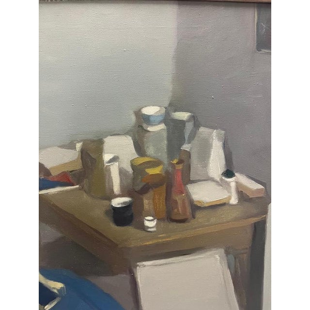Contemporary Igor Smekalov, Interior with Figure and Still Life, 2009, Oil Painting For Sale - Image 3 of 8