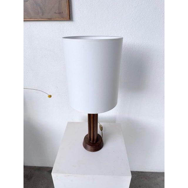 Vintage Art Deco Oak Desk Lamp, 1940s For Sale - Image 14 of 18