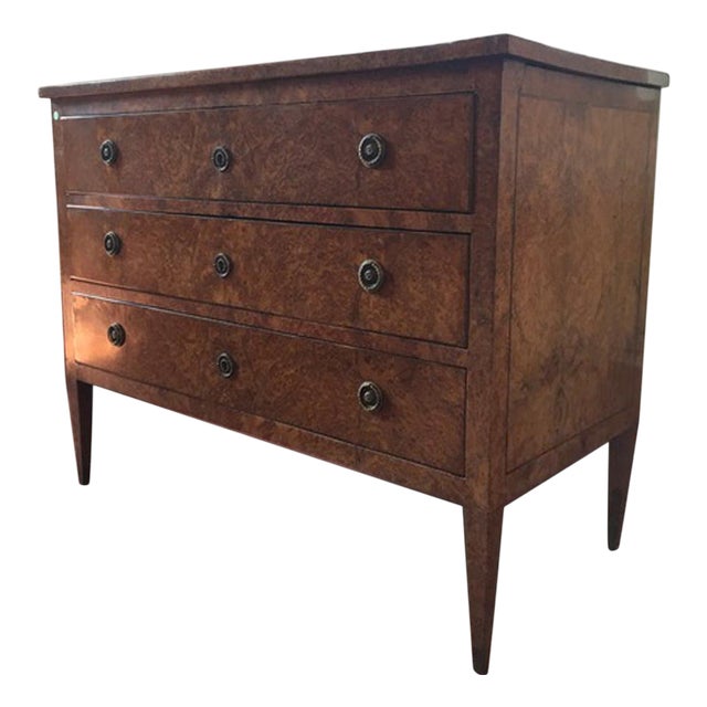 Late 18th Century Regency Elmwood Root Chest of Drawers, Italy, 1790 For Sale