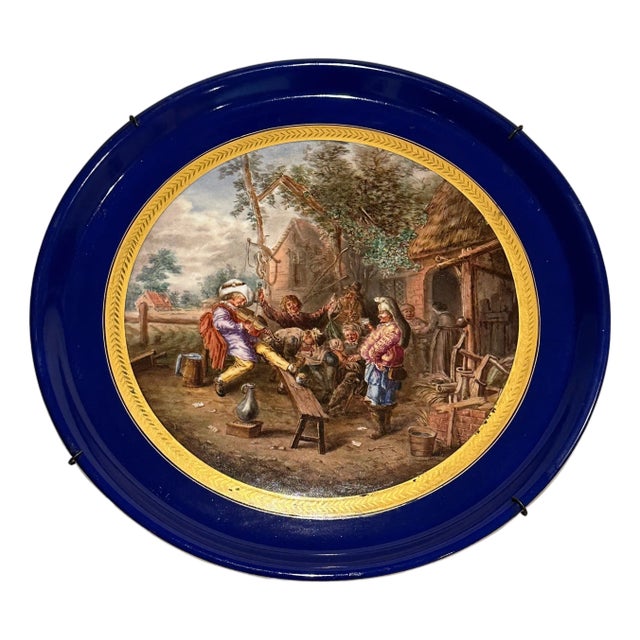 Late 19th Century Large Sèvres-style Porcelain Charger For Sale