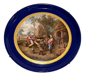 Late 19th Century Large Sèvres-style Porcelain Charger
