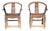19th Century Chinese Antique Provincial Horseshoe Chairs All Original Excellent Condition For Sale