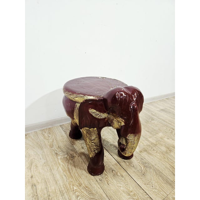 Antique Elephant Side Stool, 1800s For Sale - Image 13 of 16