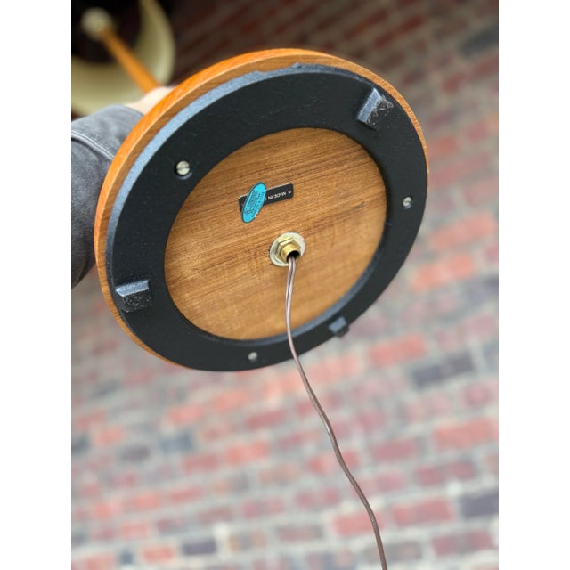 Wood Swedish Teak Floor Lamp for George Kovacs, Circa 1960 For Sale - Image 7 of 8