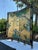 Vintage Chinese Four-Panel Chinoiserie Folding Screen With Raised Shell Birds & Gold Leaf For Sale In Tampa - Image 6 of 8