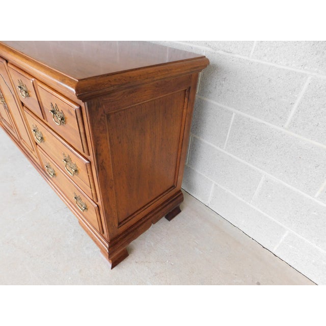Wood Thomasville Fisher Park Pecan Wood Dresser 75"w For Sale - Image 7 of 15