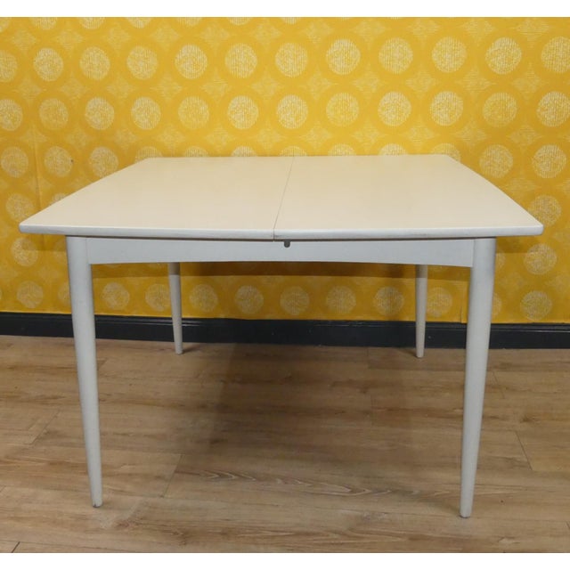 Vintage White Square Extendable Dining Table, 1960s For Sale - Image 13 of 18