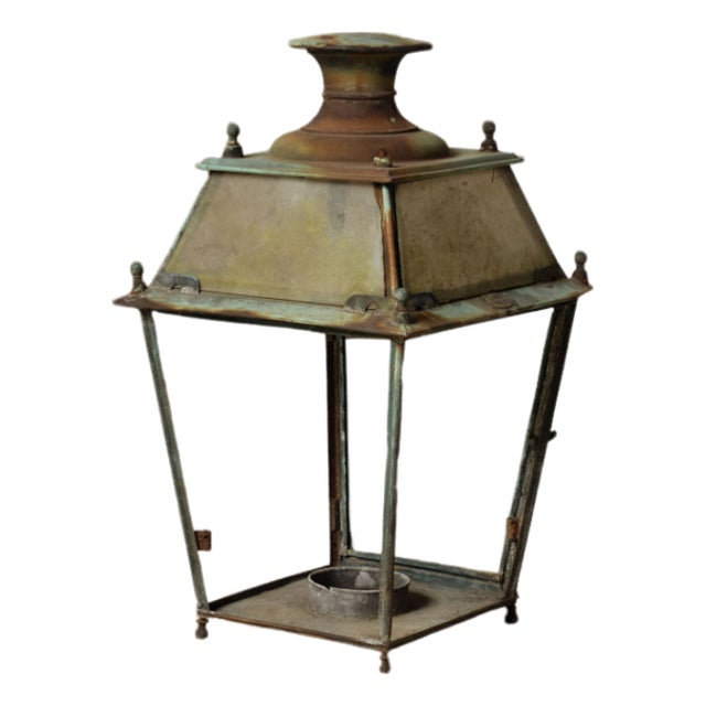 20th Century French Copper Lantern For Sale
