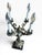 Brass Vintage Hollywood Regency Four-Light Cherub Candelabra Table Lamp With Marble Base For Sale - Image 8 of 10