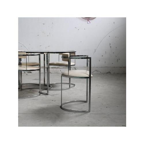 Table and Chairs, Italy, 1970s, Set of 5 For Sale - Image 10 of 18