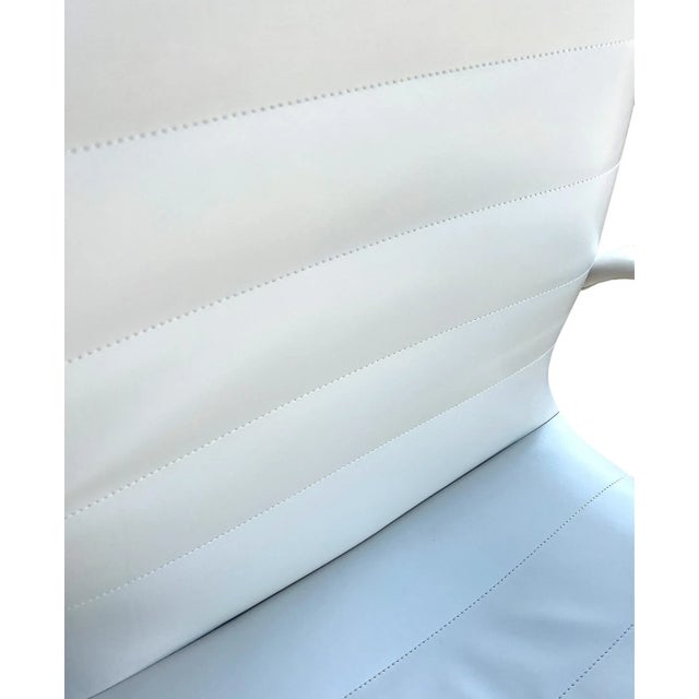 Eames Mid-Century Modern Leather Cofemo Italian Eames Style Office Chair For Sale - Image 4 of 7