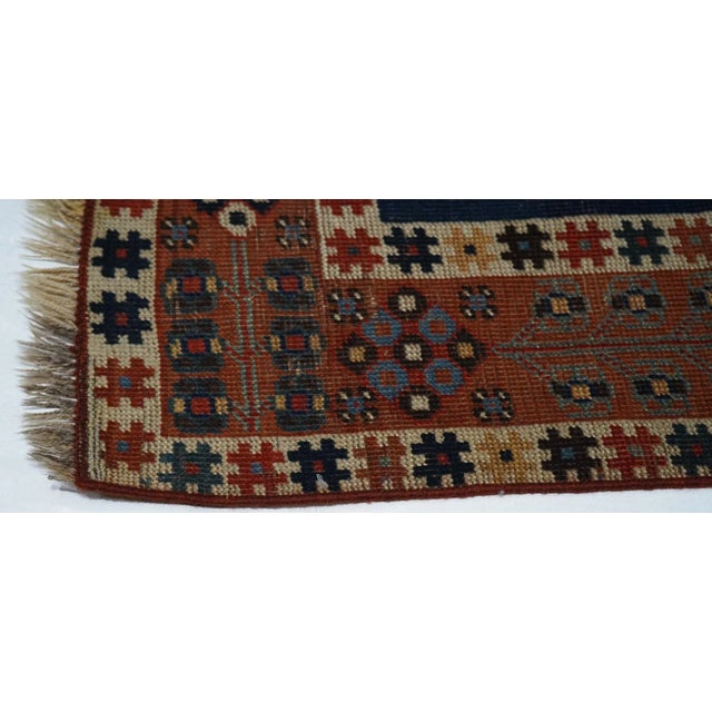 Antique Kazak Rug 3'5'' x 4'0'' For Sale - Image 9 of 12