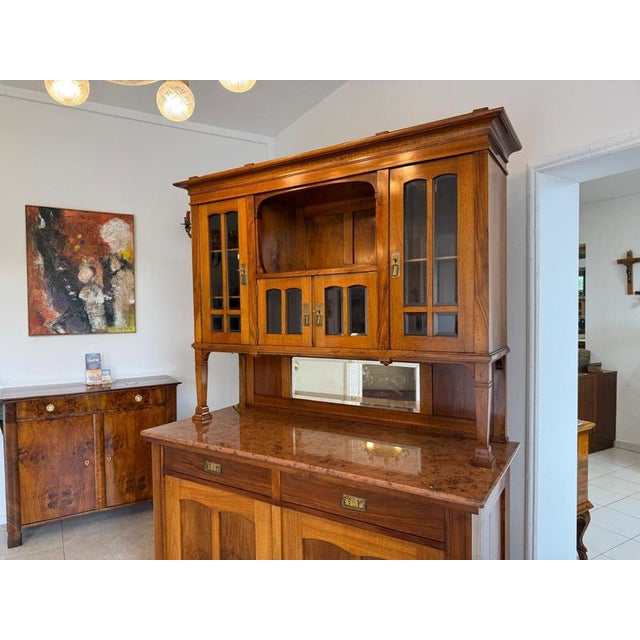 Art Nouveau Topped Kitchen Cabinet, 1920s For Sale - Image 6 of 15