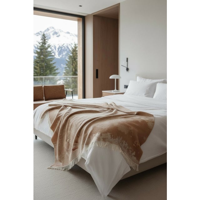 Brown Jacquard Plaid with Stucco Pattern by Villa Como For Sale - Image 4 of 5