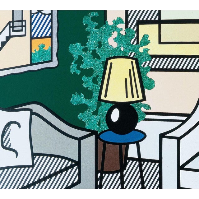Interior with Lamp Poster after Roy Lichtenstein For Sale - Image 4 of 7