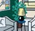 Interior with Lamp Poster after Roy Lichtenstein For Sale - Image 4 of 7