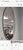 Mid-Century Modern 1950s Mid Century Modern Large Oval Mirror For Sale - Image 3 of 8