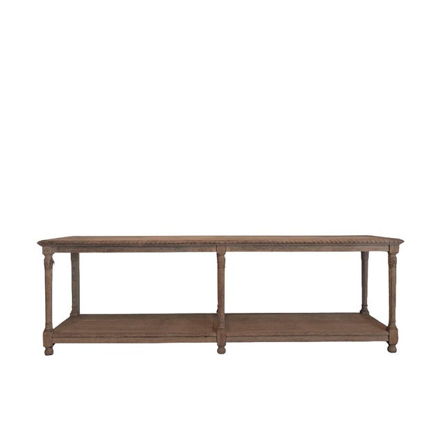 Rustic European Belgian Oak Drapers Table For Sale - Image 3 of 12