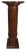 Vintage Brown Walnut Column For Sale