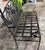 Black Vintage French Provincial Style Wrought Iron Garden Bench in Glossy Black For Sale - Image 8 of 9