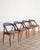 Elegant set of 4 'model 31' dining chairs designed by Kai Kristiansen and manufactured by Schou Andersen, Denmark...