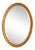Friedman Brothers Model #6463 Oval Gold Framed Mirror For Sale