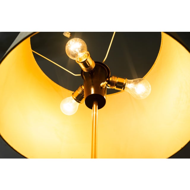 Metal Adjustable Floor Lamp with Fabric Shade by J. T. Kalmar for Kalmar, Vienna, 1950s For Sale - Image 7 of 14