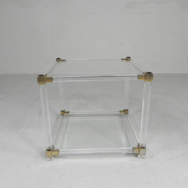 1970s Hollywood Regency Coffee Table in Acrylic Glass, 1970s For Sale - Image 5 of 14