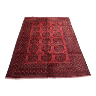 Fil Pai Afghan Hand Knotted Rug For Sale