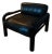Vintage Gae Aulenti for Knoll Model 55-S1 Black Lounge Chair For Sale