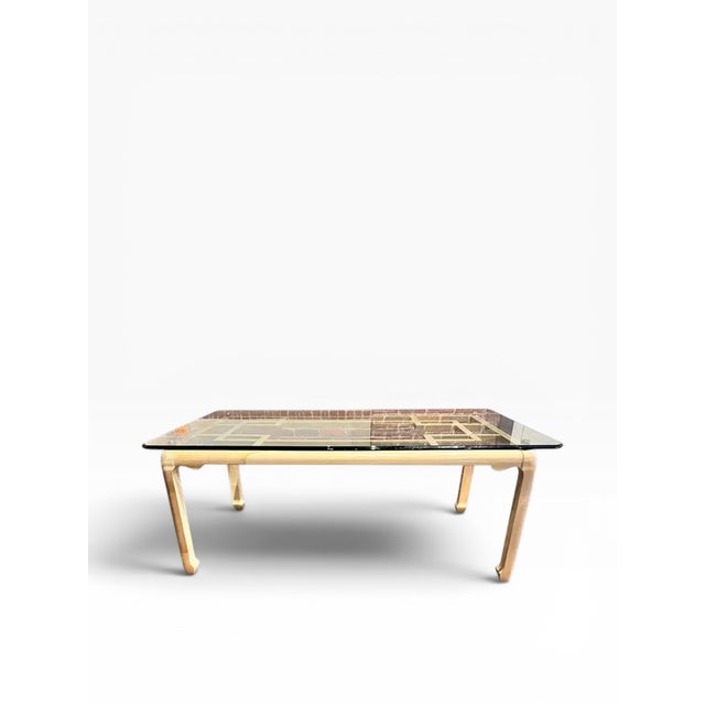Raymond Sobota 1990s Faux Goatskin Dining Table For Sale In Boston - Image 6 of 11