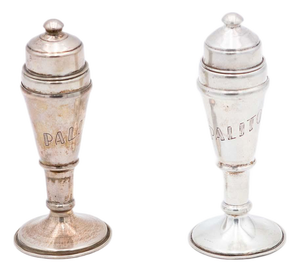 Silver Toothpick Holders, Set of 2