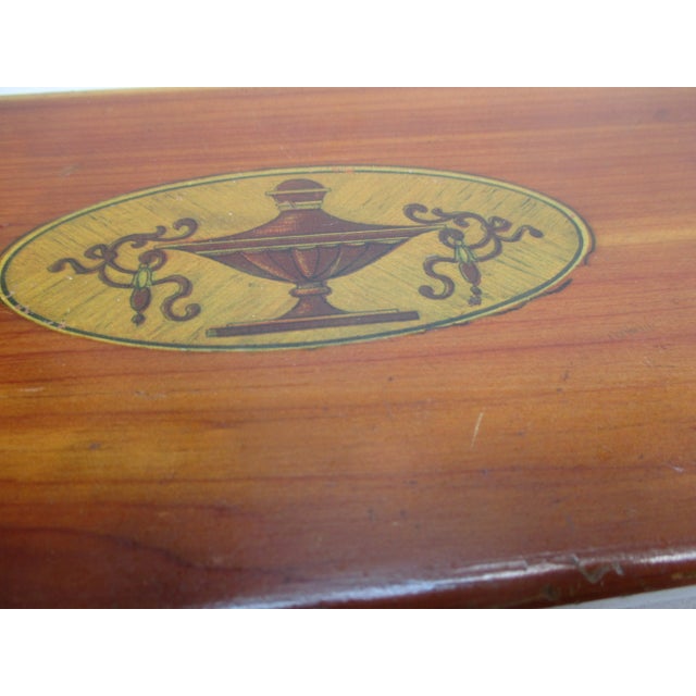Wood Art Deco Pine Jewelry Casket For Sale - Image 7 of 8