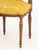 Mid 20th Century Louis XVI Style Yellow Silk Damask Upholstered Walnut Side Chair For Sale - Image 5 of 7