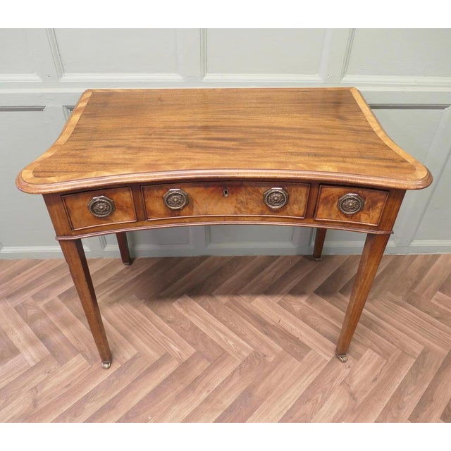 Victorian Walnut Writing Desk, 1880 For Sale - Image 3 of 8
