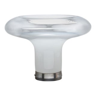 Lesbo Table Lamp in Metal and Blown Glass by Angelo Mangiarotti for Artemide, 1966 For Sale