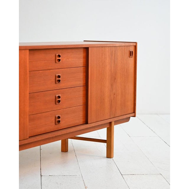 Wood Scandinavian Teak Sideboard, 1960s For Sale - Image 7 of 12