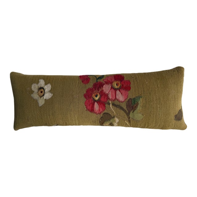 19th Century French Aubusson Tapestry Pillow For Sale