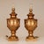 Vintage French Ceramic Yellow Gold Neoclassical Vase Table Lamps - a Pair For Sale - Image 6 of 11