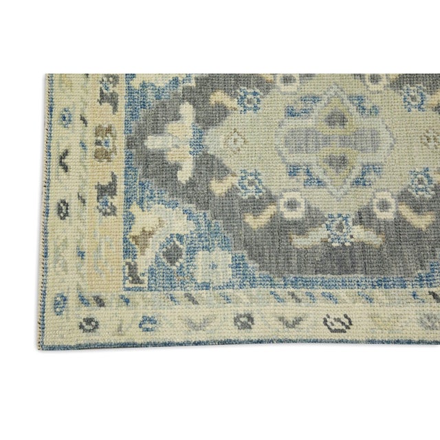 Turkish Oriental Hand Knotted Rug Turkish Oushak 2'2" x 3'1" For Sale - Image 3 of 5