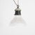 Antique Reclaimed Glass Pendant Light from Holophane, 1950s For Sale - Image 4 of 9