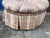 Large Oval Tufted Ottoman Custom Made For Sale - Image 4 of 8