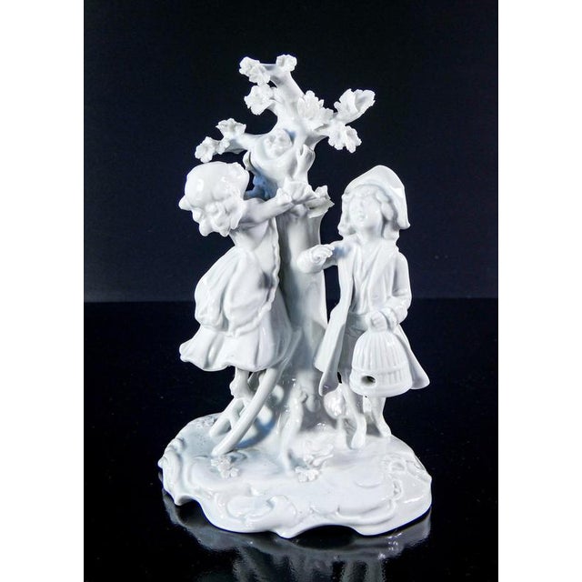Porcelain Country Scene Sculpture from Capodimonte For Sale - Image 9 of 16