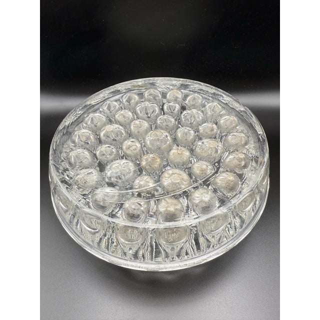 1910s 37 Hole Antique Glass Flower Frog For Sale - Image 5 of 12